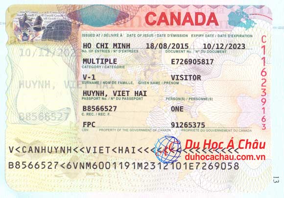 visa du lịch canada, du lịch canada thăm con