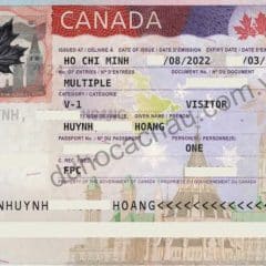 xin visa du lịch Canada