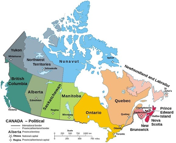 Các tỉnh bang của Canada, tư vấn du học Canada tốt nhất tại TPHCM